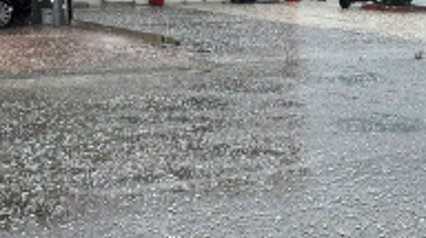 Tokat'ta dolu ve sağanak etkili oldu