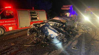 Tokat'ta iki otomobilin çarpıştığı kazada 1 kişi öldü, 2 kişi yaralandı