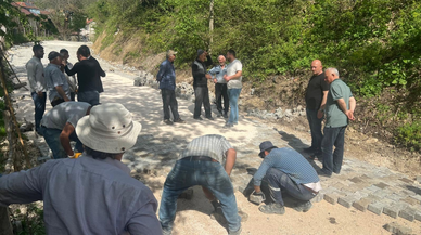 Yığılca'da altyapı ve çevre düzenleme çalışmaları sürüyor