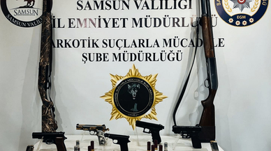 Samsun'da ruhsatsız silah operasyonunda 3 şüpheli yakalandı