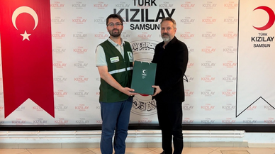 Samsun'da Yeşilaydan Kızılaya ziyaret