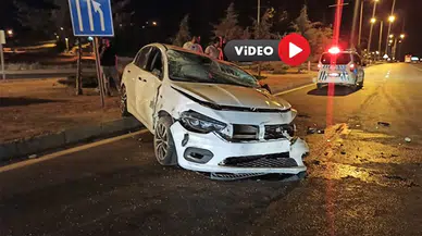 Kavşakta Kaza: 2 Yaralı  