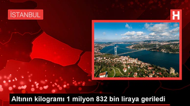 Altının Kilogramı 1 Milyon 832 Bin Liraya Geriledi