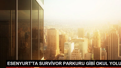 Esenyurt'ta Okul Yolu Çamur Gölüne Döndü