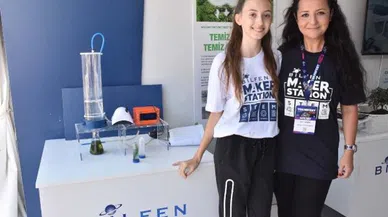 Teknofest'te Bilfen Liseleri Öğrencileri Çevreci Projelerini Sergiledi