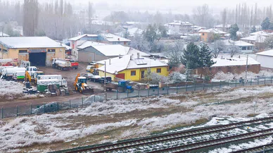 Başçiftlik ve Yeşilyurt'ta Kar Yağdı
