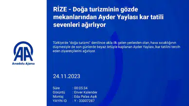 Doğa Turizminin Gözde Mekanlarından Ayder Yaylası Kar Tatili Sevenleri Ağırlıyor