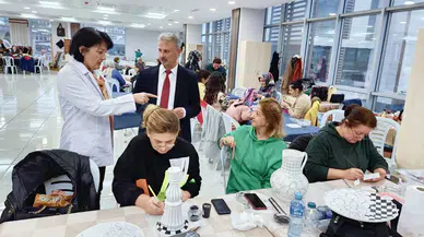 Ortahisar'da El Sanatları Kursuna 354 Kişi Katıldı