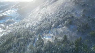 Beyaza Bürünen Kocadağ’da Vatandaşların Kar Keyfi