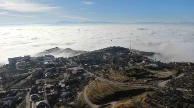 Elazığ Sis Denizinde Kayboldu, Ortaya Eşsiz İmgeler Çıktı