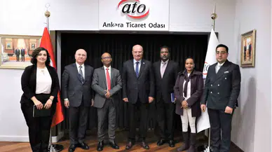 Etiyopya Ankara Büyükelçisi Mahmud, ATO Lideri Baran’ı Ziyaret Etti