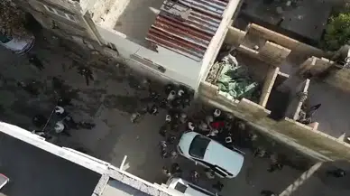 Gaziantep’te Sinema Sahnelerini Aratmayan Operasyon Dron Kamerasında
