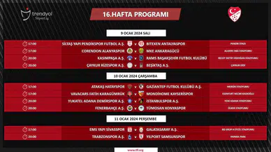 Harika Lig’de 16, 19 ve 20. Haftanın Programı Belirli Oldu
