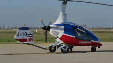 Jandarma Zeytinlikleri ’Gyrocopter’ ile Korunuyor