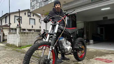Kendi İmkanlarıyla Meskeninin Altında Dağ Motoru Yaptı