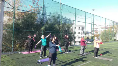 Mesken Hanımları Güne Sabah Sporuyla Başlıyor