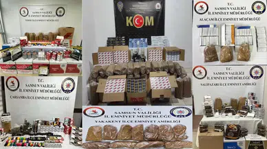 Samsun’da Kom Polisinden Kaçak Tütün Mamulleri Operasyonu: 33 Kişi Yakalandı