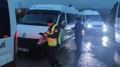 Servis Araçlarına ‘Şafak’ Kontrolü