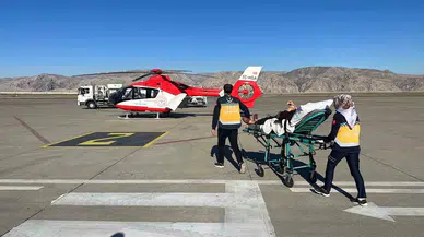 Şırnak’ta 82 Yaşındaki Hasta Ambulans Helikopterle Şanlıurfa’ya Sevk Edildi