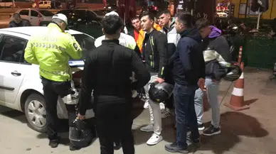 Sivil Trafik Polisleri Yarış Yaparak Abartı Egzoz Patlatan Motosikletlileri Takip Ederek Yakaladı