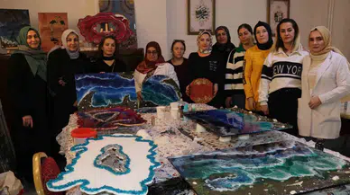 Vanlı Bayanlar Epoksi Sanatı ile Aile Bütçelerine Katkıda Bulunacak