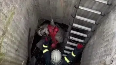 7 Metrelik Kuyuya Düşen Keçi İçin Seferber Oldular