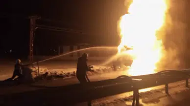 Alevlerin Ortasında Kalan Yaralı Oğlu İçin Canını Hiçe Saydı