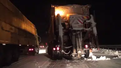 Antalya - Konya Karayolunda Ulaşıma "Kar" Pürüzü