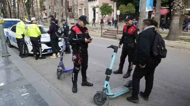 Antalya’da Eş Vakitli Elektrikli Scooter Kontrolü: 210 Şoföre Ceza, 155 Scooter Trafikten Men