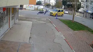 Antalya’da Yürekleri Ağza Getiren Kaza Anı Kamerada
