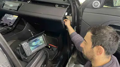 Araçtan Kesim Sökmeden Endoskopi Aygıtıyla Airbag Denetimi Yapıyorlar