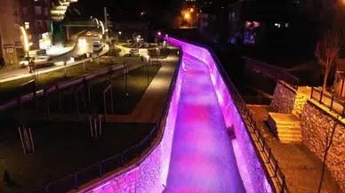 Binlerce Yıllık Bitlis Deresi Işıklandırıldı