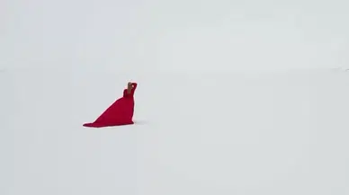 Çıldır Gölü’nde Artistik Buz Pateni Keyfi