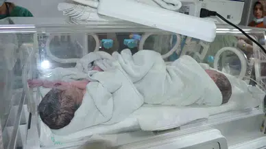 Gaziantep’te Üçüz Bebek Sevinci