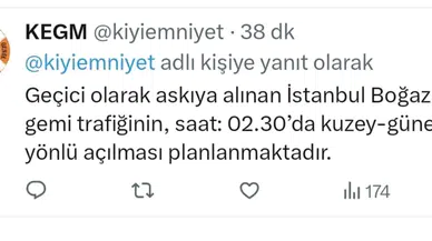 İstanbul Boğazı’nda Arızalanan Kargo Gemisi Ahırkapı Demir Sahası’na Çekildi