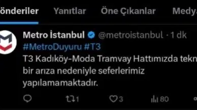 Kadıköy’de Trafo Yangını Nedeniyle Moda Tramvay Sınırı Bir Müddetliğine Durdu