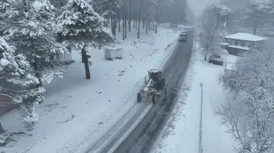 Kazdağları’nda Kar Yağışı Hayatı Olumsuz Etkiliyor