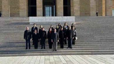 KKTC Cumhuriyet Meclisi Heyeti Anıtkabir Ziyaret Etti