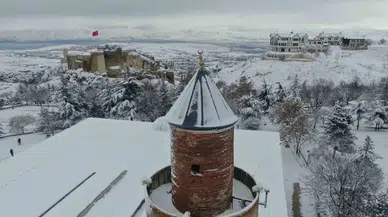 Medeniyetlerin Beşiği Harput Beyaza Büründü, Kartpostallık Manzaralar Oluştu