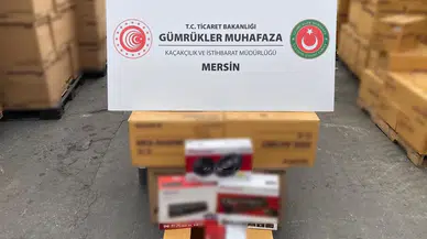 Mersin’de 17,4 Milyon Liralık Elektronik Eşya Ele Geçirildi