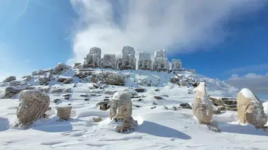 Nemrut Dağı Yine Beyaza Büründü