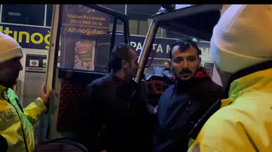 (Özel) Alkollü Arkadaşını Almaya Gelen Şoför de Alkollü Çıktı...alkollü Nakliyatçılar Polisi Zahmetten Çıkardı