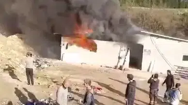 Personeller Çaresizce Yangını İzledi