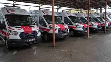 Samsun Sıhhat Filosuna 5 Yeni Ambulans: Ambulans Sayısı 83’e Çıktı