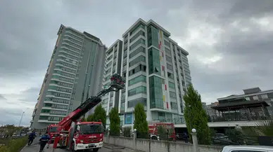Samsun’da Lüks Apartman Dairesinde Yangın