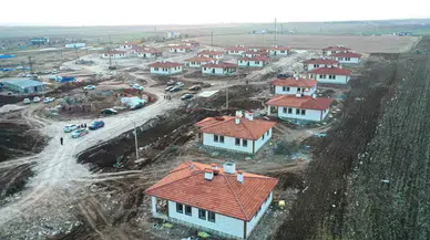 Sarsıntı Sonrası Yapılan Köy Konutları Havadan Görüntülendi