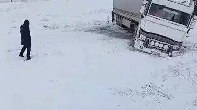 Tır Şoförü Navigasyon Mağduru Oldu