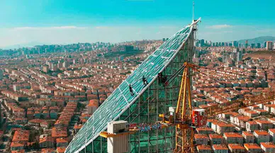 Ankara’nın ’Örümcek Adamları’ Havadan Görüntülendi