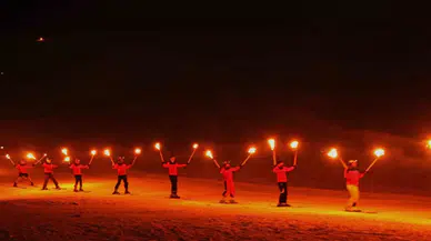 Bitlis’te Meşaleli Kar Şenliği