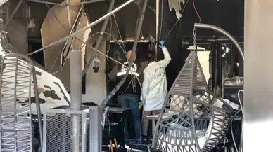 Dans ve Sanat Akademisi Kursunda Çıkan Yangında Maddi Hasar